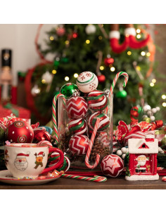 Adornos Navideños Valery Madelyn 30 Piezas 5 cm Rojo Verde Blanco 2