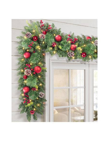 Guirnalda de Navidad Preiluminada LAVEVE 2.74M 100 Luces LED