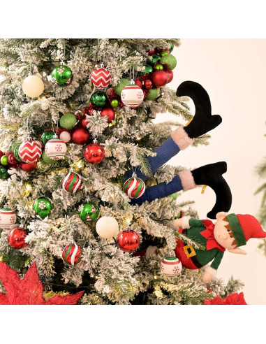 Adornos Navideños Valery Madelyn 30 Piezas 5 cm Rojo Verde Blanco