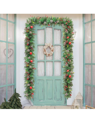 Guirnalda de Navidad Preiluminada LAVEVE 2.74M 100 Luces LED