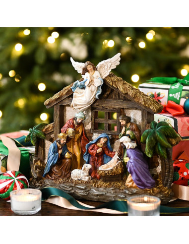 Figuritas de Natividad Valery Madelyn con Luces LED 27 cm