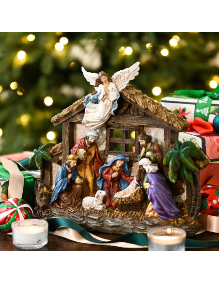 Figuritas de Natividad Valery Madelyn con Luces LED 27 cm