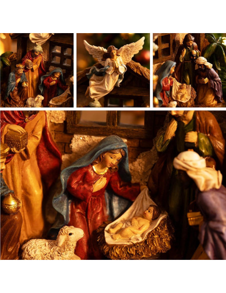 Figuritas de Natividad Valery Madelyn con Luces LED 27 cm