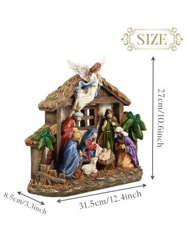 Figuritas de Natividad Valery Madelyn con Luces LED 27 cm