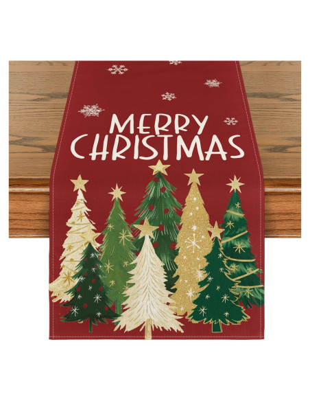 Corredor de Mesa Artoid Mode Rojo 33x183 cm Navidad