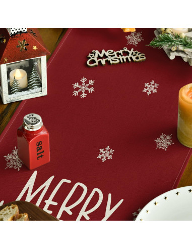 Corredor de Mesa Artoid Mode Rojo 33x183 cm Navidad