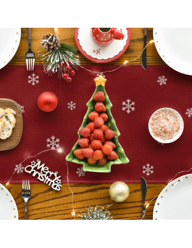 Corredor de Mesa Artoid Mode Rojo 33x183 cm Navidad