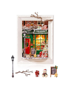 Caja de Sombra 3D Rolife Tienda de Juguetes de Santa 16.8x10.9cm