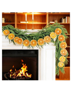 Guirnalda de Naranja Secada 3m JIYANMEI 30 Rodajas Natural