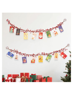 Guirnalda de Baya Nnyoggsto 144.78 cm con Clips para Tarjetas