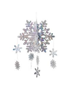 Copo de Nieve 3D Beistle 55.88 cm - Decoración Fiesta