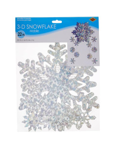 Copo de Nieve 3D Beistle 55.88 cm - Decoración Fiesta 2