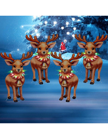 Luces de Estaca Solar HUYIENO para Jardín 2pk Multicolor