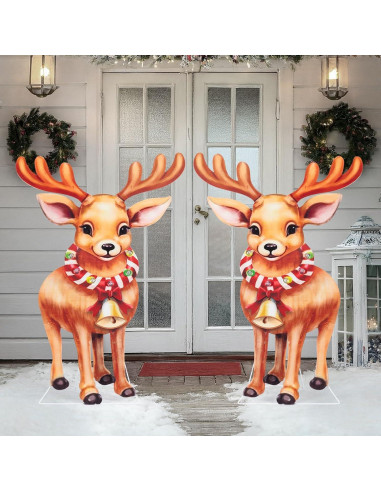 Luces de Estaca Solar HUYIENO para Jardín 2pk Multicolor