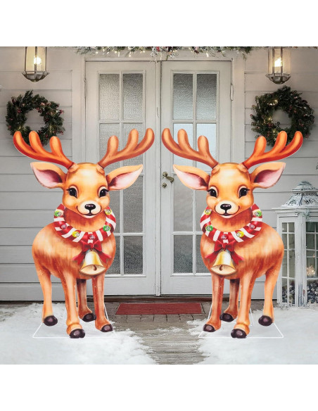 Luces de Estaca Solar HUYIENO para Jardín 2pk Multicolor