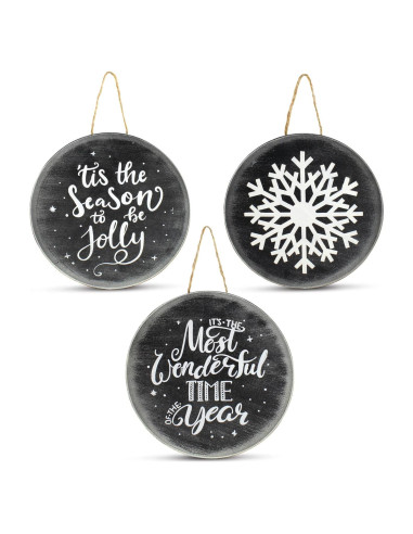 Adornos Navideños AuldHome Jumbo - Paquete de 3, 20.32 cm