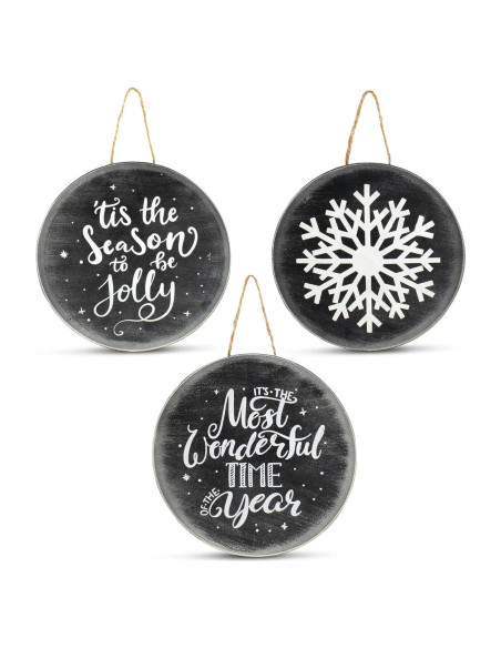 Adornos Navideños AuldHome Jumbo - Paquete de 3, 20.32 cm