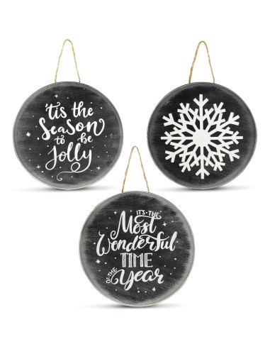 Adornos Navideños AuldHome Jumbo - Paquete de 3, 20.32 cm