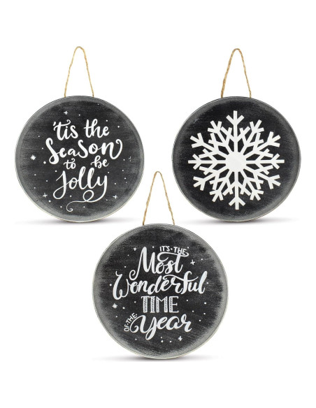 Adornos Navideños AuldHome Jumbo - Paquete de 3, 20.32 cm