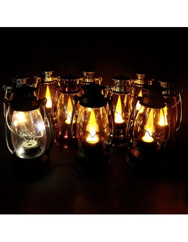 Linternas Mini LED Reperla 6 Pcs 7 cm Decorativas para Interiores