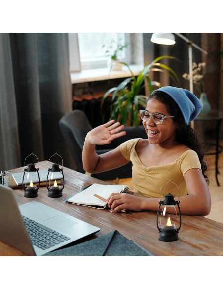 Linternas Mini LED Reperla 6 Pcs 7 cm Decorativas para Interiores