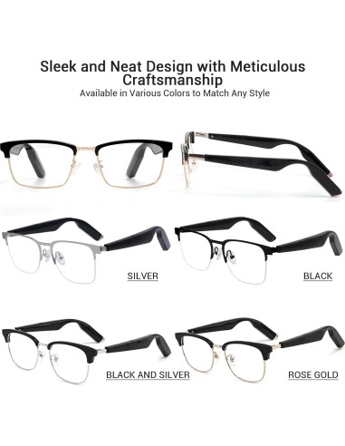 Gafas Inteligentes AI More than Lens Oro Rosa Bluetooth 5.4