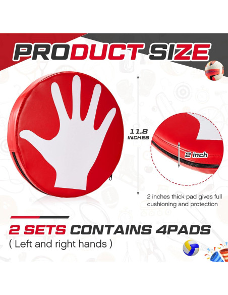 Almohadilla de Bloqueo de Voleibol Relaxgiant 30 cm Entrenamiento