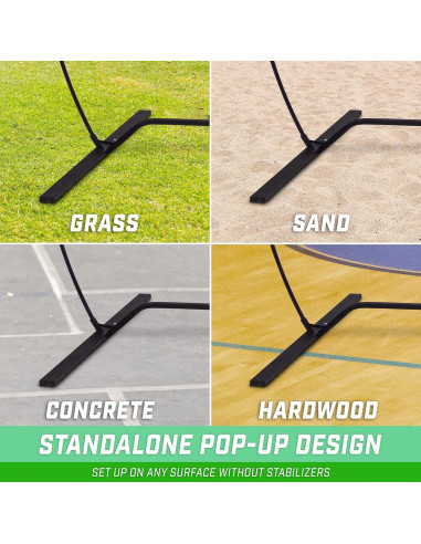 Red de Entrenamiento de Voleibol GoSports 6.1 m Ajustable