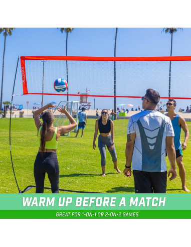 Red de Entrenamiento de Voleibol GoSports 6.1 m Ajustable