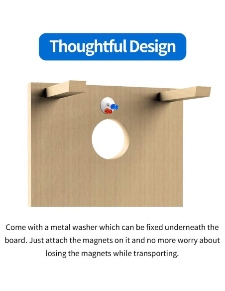 Paquete de 2 Tableros de Puntuación Magnéticos Cornhole 37.8x5cm