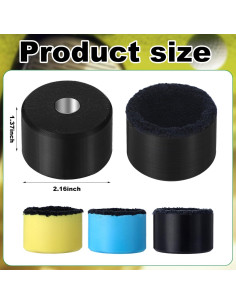 Limpiador de Pelotas de Golf Magnético Zhehao 3 Pcs 5.3 cm 2