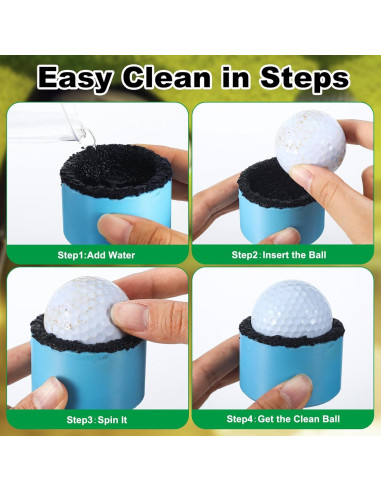 Limpiador de Pelotas de Golf Magnético Zhehao 3 Pcs 5.3 cm