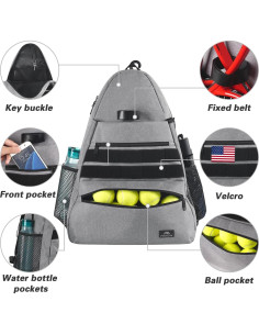 MATEIN Mochila de Tenis Unisex con Compartimento para Zapatos 2