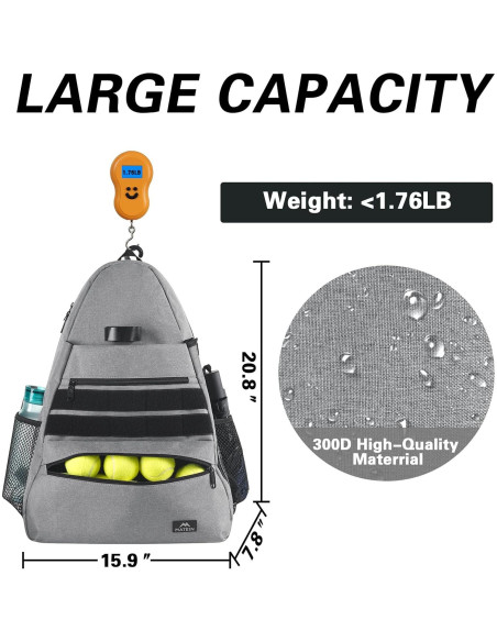 MATEIN Mochila de Tenis Unisex con Compartimento para Zapatos