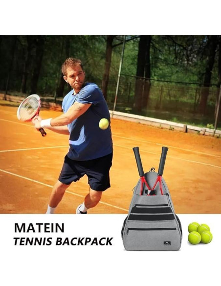 MATEIN Mochila de Tenis Unisex con Compartimento para Zapatos
