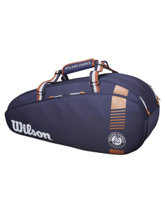 Bolsa de Tenis Wilson Roland Garros Tour 6 Raquetas Azul
