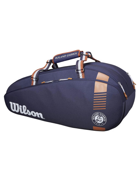 Bolsa de Tenis Wilson Roland Garros Tour 6 Raquetas Azul