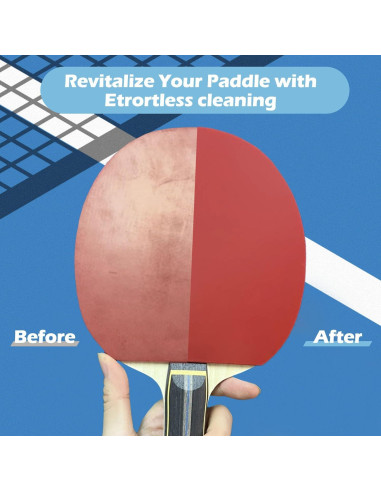 Kit Limpiador de Raquetas de Tenis de Mesa DINGSEN 100ml + Esponja