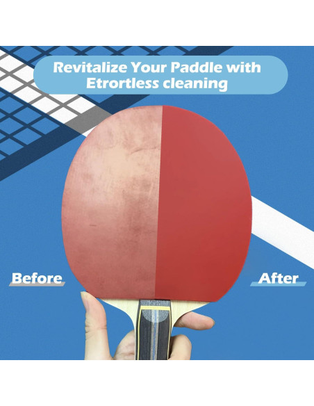 Kit Limpiador de Raquetas de Tenis de Mesa DINGSEN 100ml + Esponja