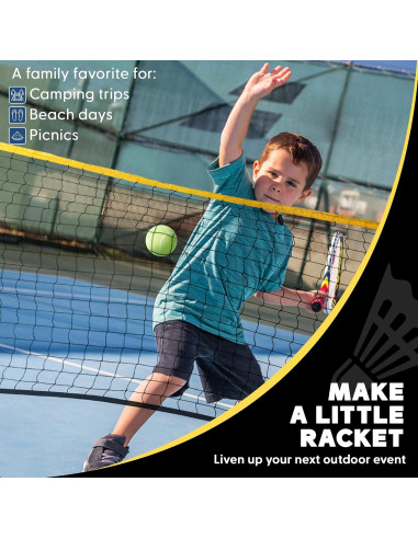 Red de Bádminton y Pickleball Portátil Boulder 5.18m Ajustable