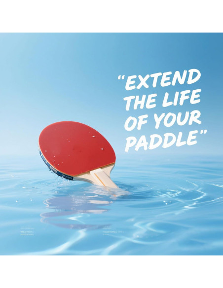 Kit Limpiador de Raquetas de Tenis de Mesa DINGSEN 100ml + Esponja