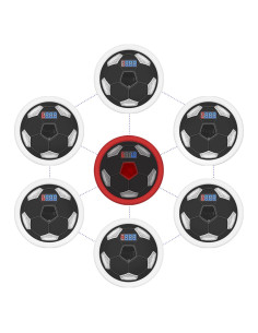 Luces de Entrenamiento ZMAYPLUS 6+1 para Mejora de Reflejos