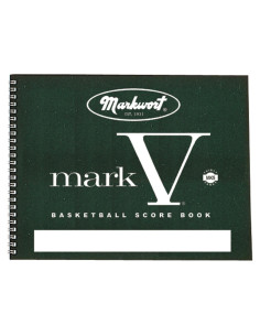 Libro de Puntuación de Baloncesto Markwort 30 Juegos Verde