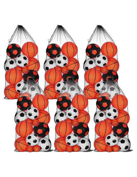 6 Bolsas de Malla Grande Wesnoy 61x122 cm con Cordón