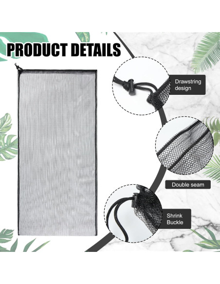 6 Bolsas de Malla Grande Wesnoy 61x122 cm con Cordón