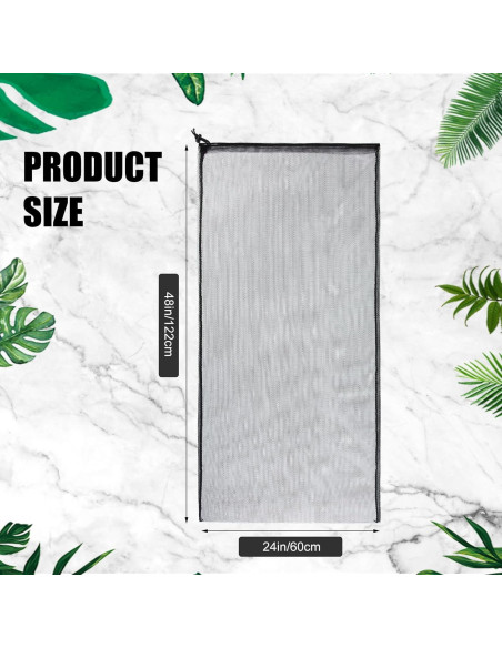 6 Bolsas de Malla Grande Wesnoy 61x122 cm con Cordón