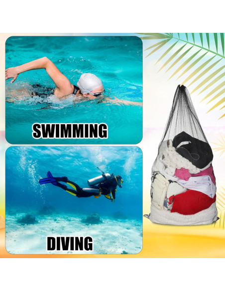 6 Bolsas de Malla Grande Wesnoy 61x122 cm con Cordón