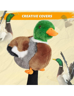Cubierta de Driver Animal Big Crazy Pato Silvestre Felpa 2