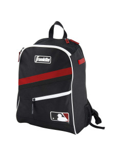 Mochila de Béisbol Franklin Sports MLB Batpack Negro/Rojo 19.25L