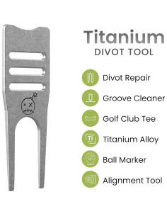 Herramienta de Divots de Titanio Fastfuse 4-en-1 para Golf 2